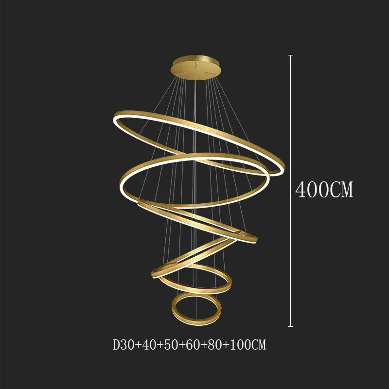 Celestial Orbit Rings Chandelier