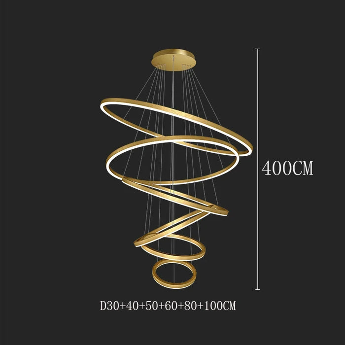 Celestial Orbit Rings Chandelier