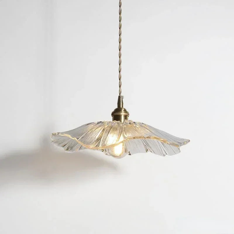 Vintage Flower Glass Pendant Light