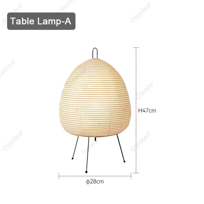 Japanese Rice Paper Table Lamp
