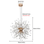 Modern Aluminum Dandelion Pendant Light Sputnik Hedgehog Led Ceiling Lamp Chandelier Nordic Decor Living Dining Room Fixture