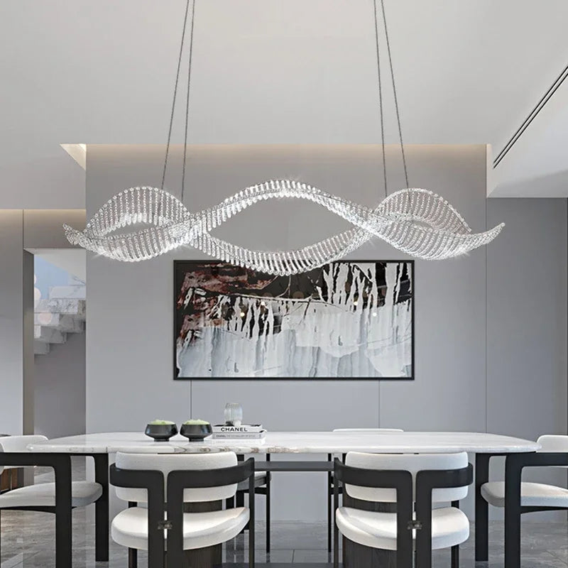 Ocean Wave Crystal Chandelier