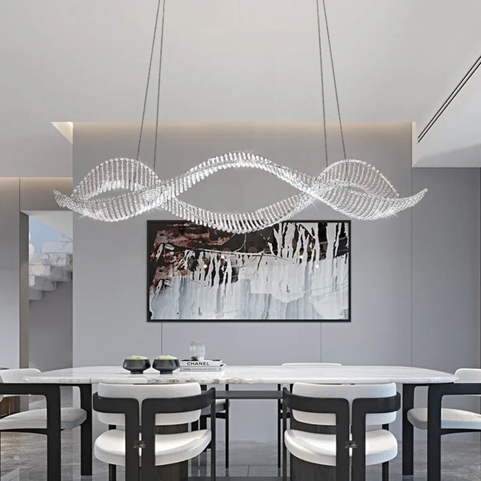 Ocean Wave Crystal Chandelier