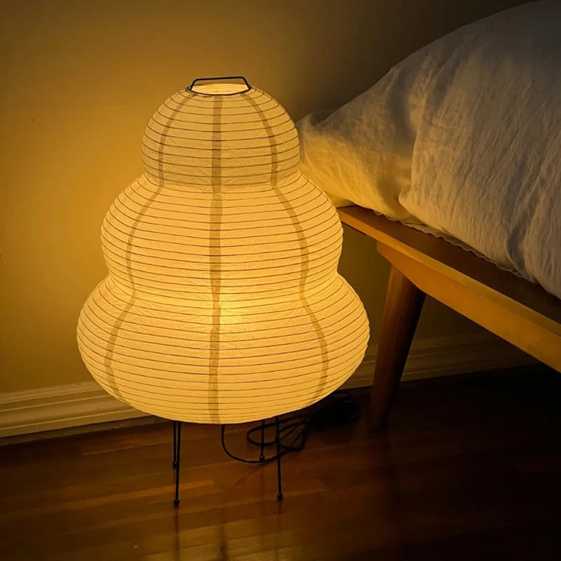 Wabi-Sabi Rice Paper Floor Lamp