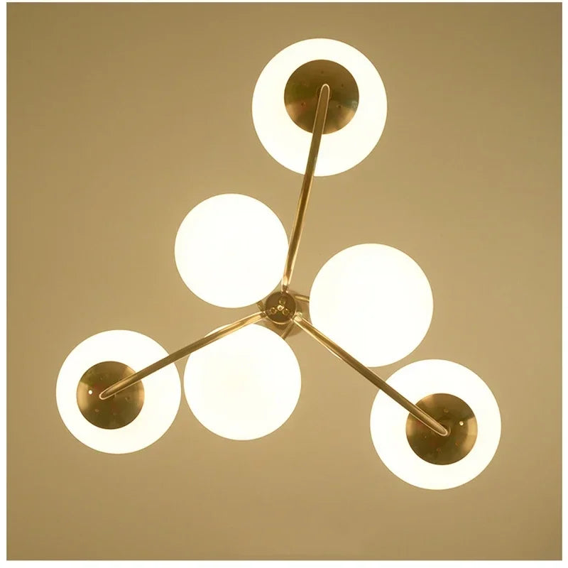 Swirling Globes Chandelier