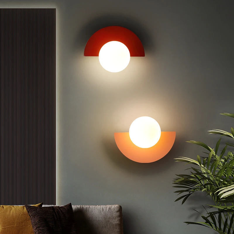 Nordic Glass Ball Wall Lamp