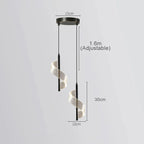 Golden Spiral Pendant Light