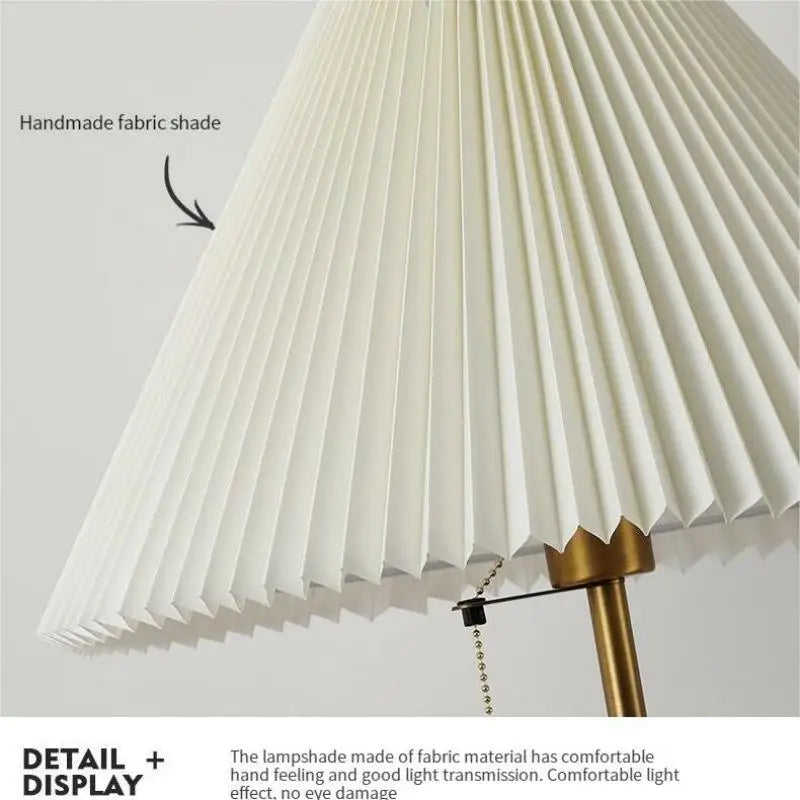 Pleated Shade Table Lamp