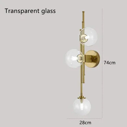 Golden Cluster Wall Light