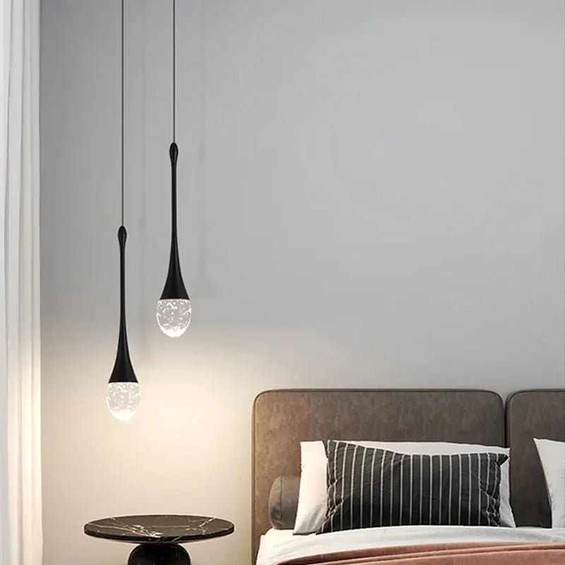 Teardrop Pendant Crystal Light