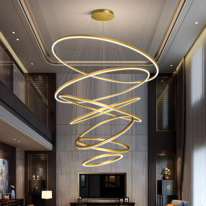 Celestial Orbit Rings Chandelier
