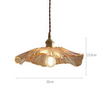 Vintage Flower Glass Pendant Light