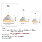 Nordic Dome LED Pendant Lamp