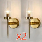 Fluted Glass Wall Light