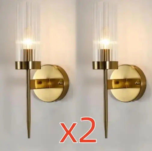 Fluted Glass Wall Light