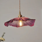 Vintage Flower Glass Pendant Light