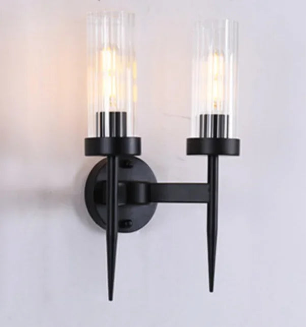Fluted Glass Wall Light