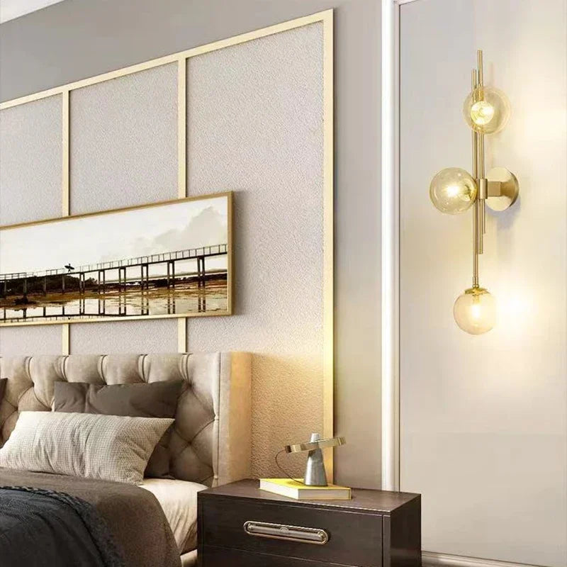 Golden Cluster Wall Light