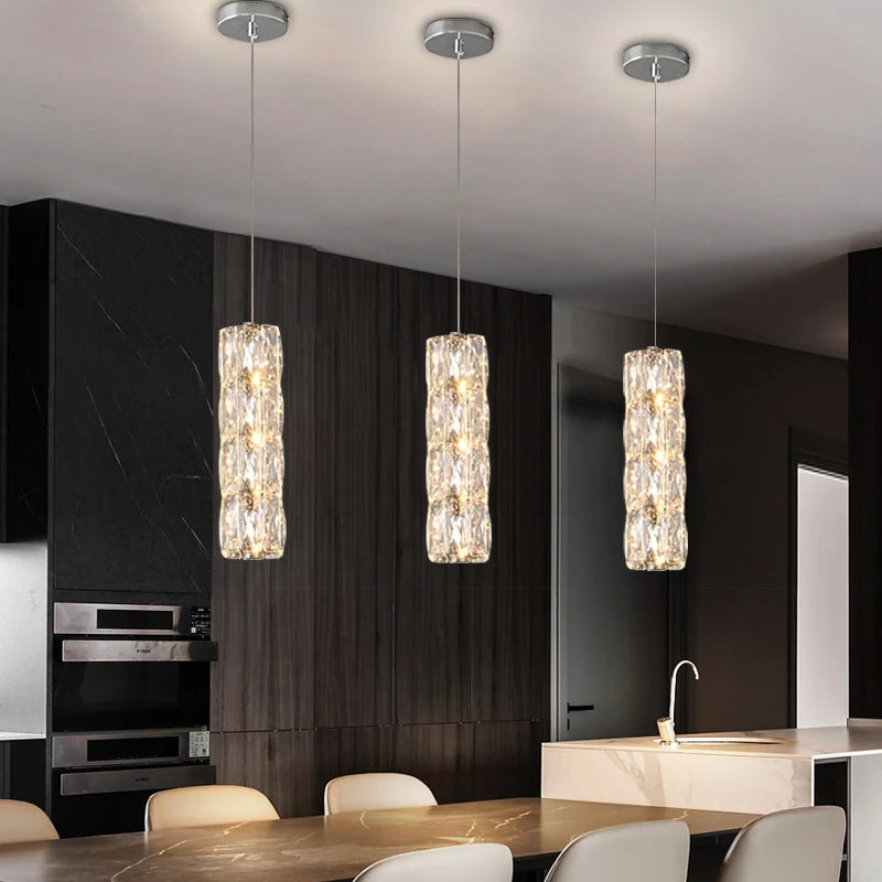 Crystal Diamond Pendant Light