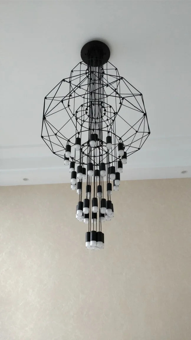 Nordic Black Wireflow Pendant Light