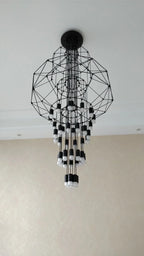 Nordic Black Wireflow Pendant Light