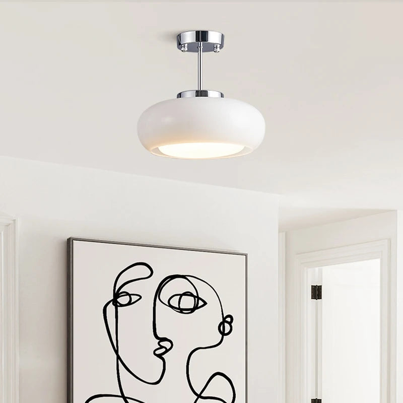 Retro Orange Glass Ceiling Light