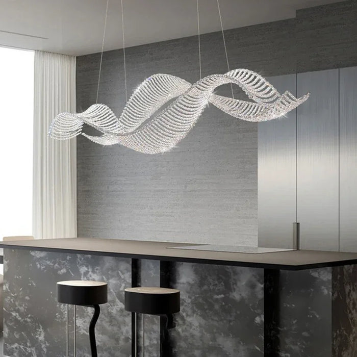 Ocean Wave Crystal Chandelier