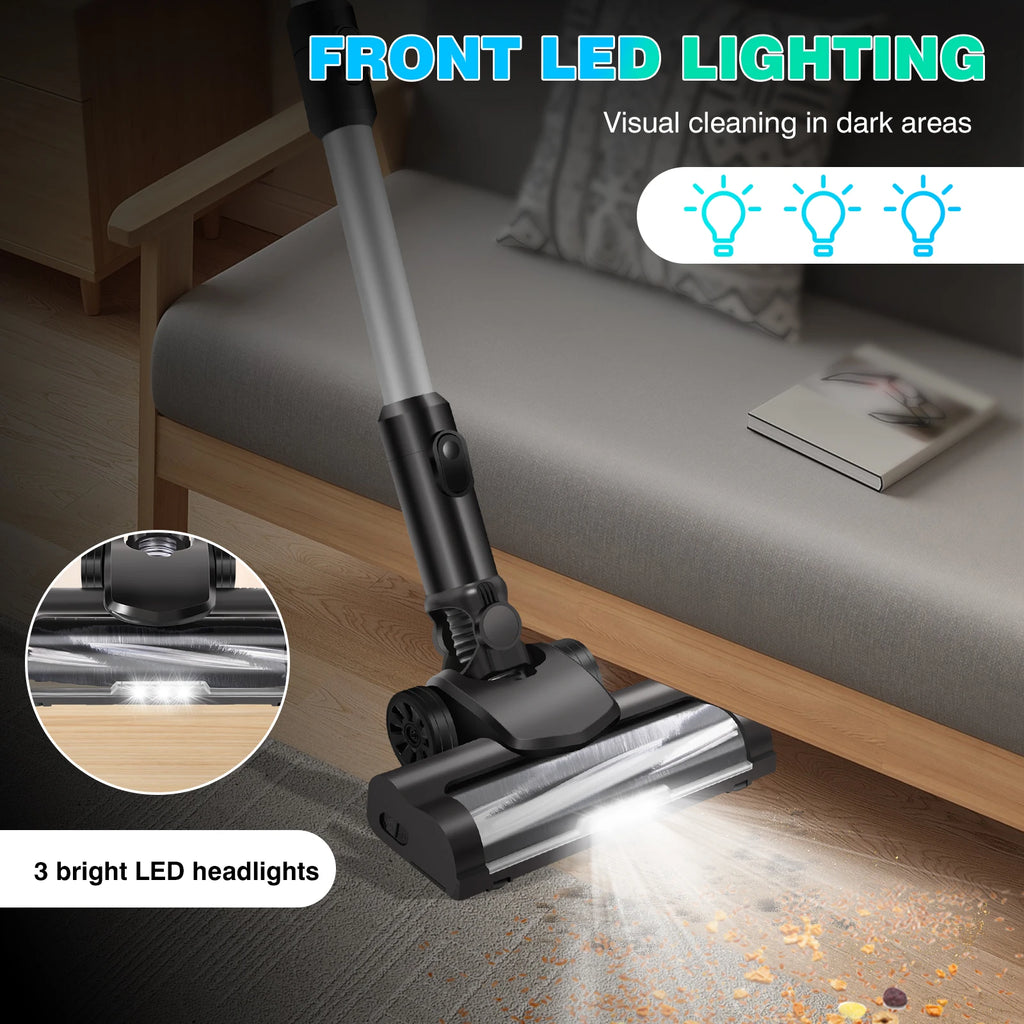 SEDOL Cordless Stick Vacuum Cleaner 30000PA Powerful Suction Wireless Handheld 3 in 1 Brushless Motor for Carpet Hard Floor Pet Hair Home Deep Cleaning