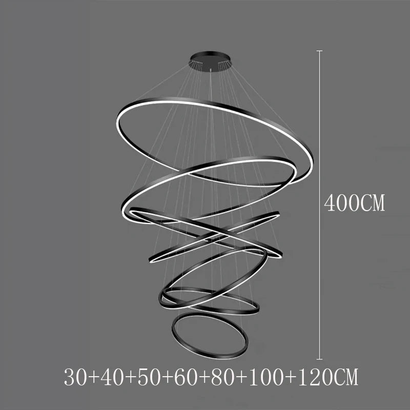 Celestial Orbit Rings Chandelier