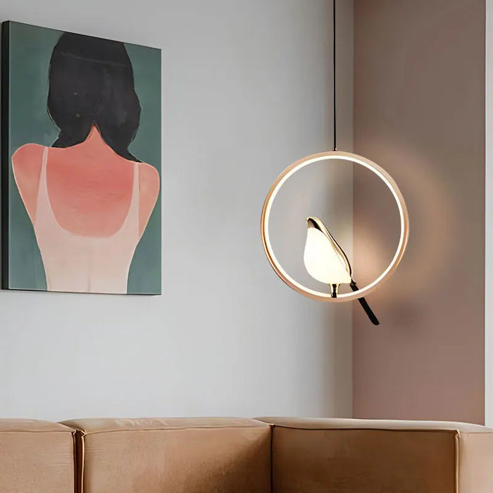 Magpie Bird Pendant Lamp