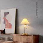 Pleated Shade Table Lamp