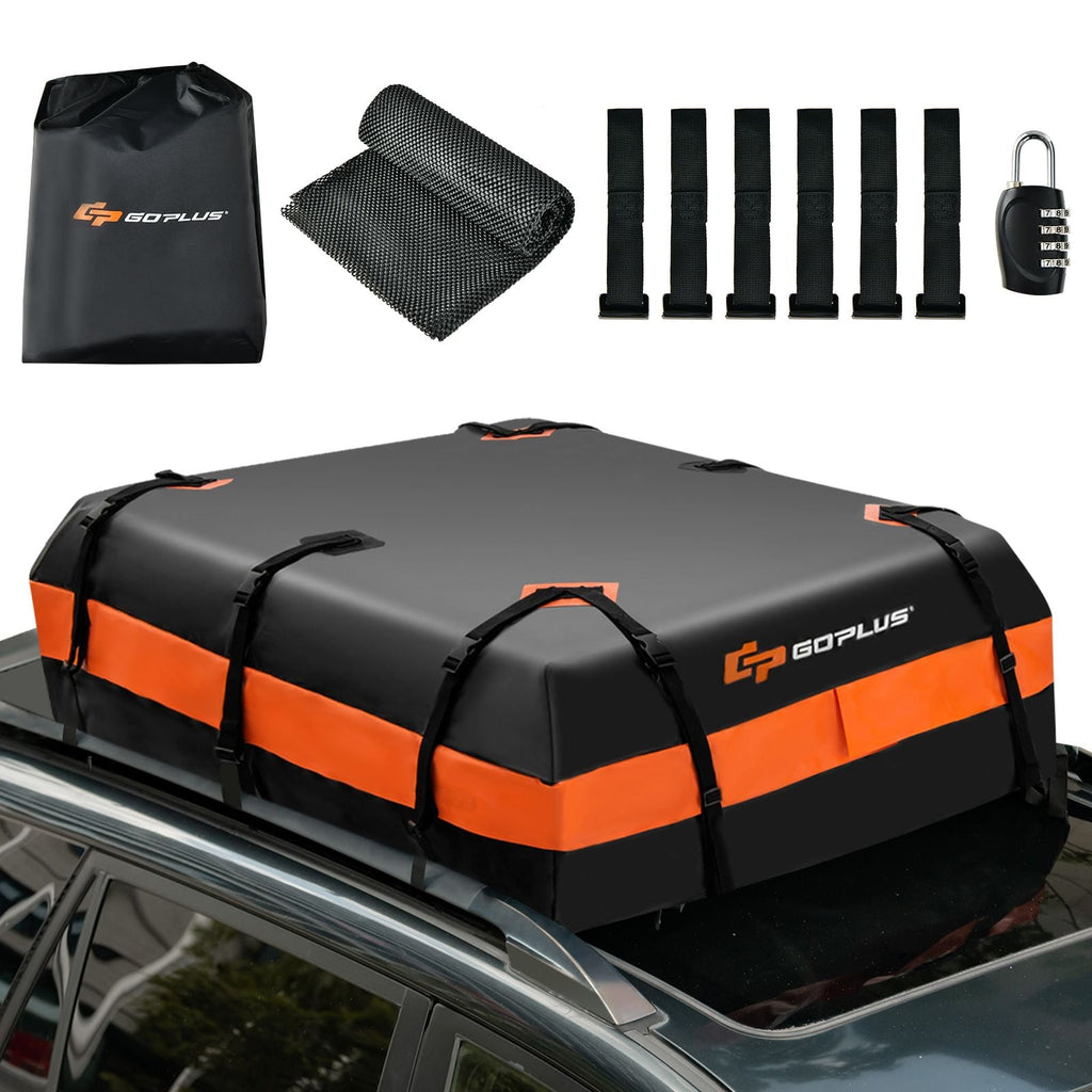SEDOL 424L Waterproof Rooftop Cargo Bag | Universal Car Roof Luggage Carrier for Vehicles With or Without Racks | Heavy-Duty PVC with Anti-Slip Mat, 10 Reinforced Straps & 4-Digit Security Lock