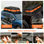 SEDOL 424L Waterproof Rooftop Cargo Bag | Universal Car Roof Luggage Carrier for Vehicles With or Without Racks | Heavy-Duty PVC with Anti-Slip Mat, 10 Reinforced Straps & 4-Digit Security Lock