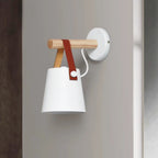 Wooden Belt-Hanging Wall Lamp