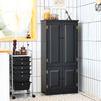 Antique Wooden Storage Cabinet Cupboard Shelf