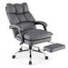 Ergonomic Adjustable High Back Rolling Computer Chair with Retractable Footrest