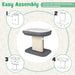 2-Tier Cat Tree with Sleeping Perch Sisal Scratching Plate and Ball