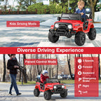 SEDOL 12V High-Performance Kids Ride-On Truck with Parental Remote Control Dual 35W Motors All-Terrain Traction and Wireless Bluetooth Music Player