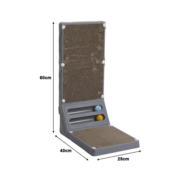 L-Shaped Cat Scratching Board – Sturdy Corrugated Cardboard Cat Scratcher