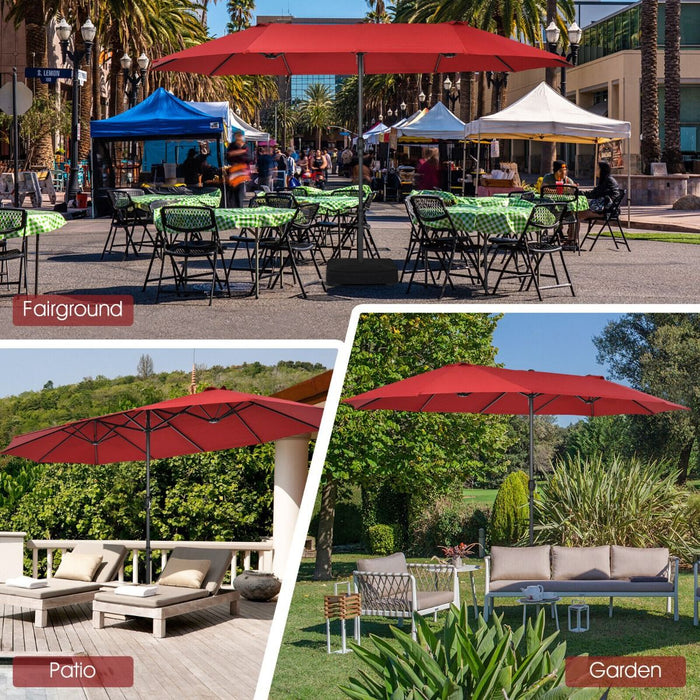 4.5m Double-Sided Outdoor Garden Parasol
