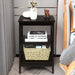 3-Tier Bedside Table with Storage Shelves for Living Room Bedroom