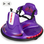 SEDOL 12V High-Performance Kids Bumper Car with 360° Zero-Turn Dual Joysticks Parental Remote Control LED Surround Lighting and Integrated USB/Story Hub