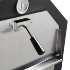 Outdoor Wood-Fired Pizza Oven – Portable Garden Pizza Maker with Stone, Peel & Grill Rack