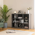 3-Tier Wooden Cube Bookcase with 8 Compartments