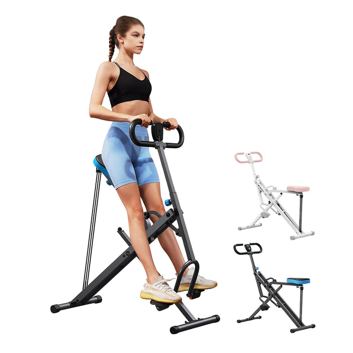 Squat Rowing Machine – 2-in-1 Foldable Exercise Equipment, Glute Trainer & Leg Workout Machine