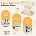2-Tier Cat Tree with Sleeping Perch Sisal Scratching Plate and Ball