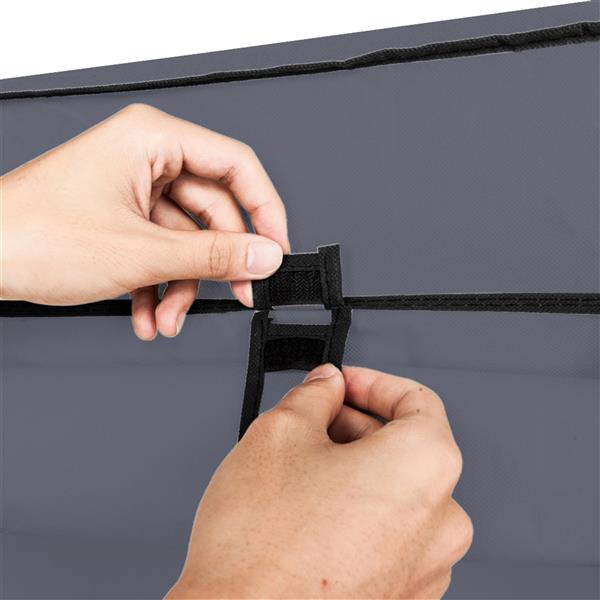 69" Portable Clothes Wardrobe – Non-Woven Fabric Closet Organiser (Grey)