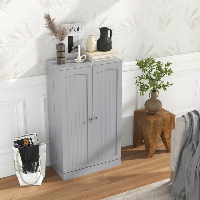 2-Door Pantry Cabinet with 6 Adjustable Shelves