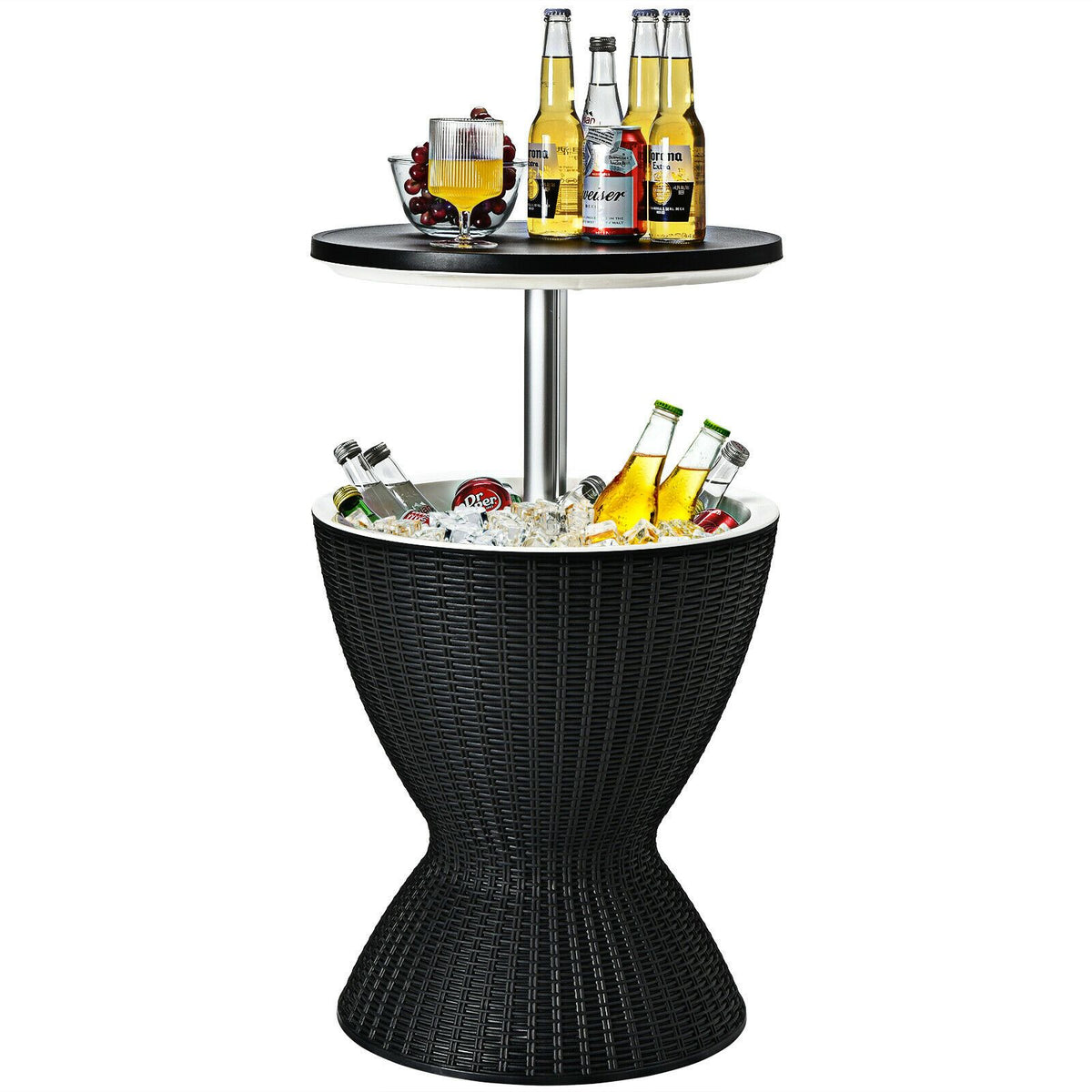30L Patio Ice Cooler Table – Outdoor Drinks Storage