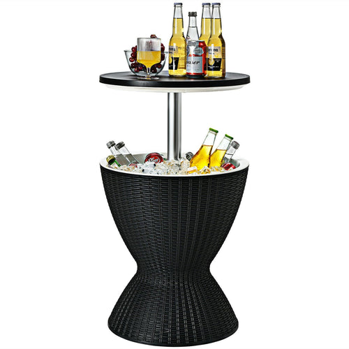 30L Patio Ice Cooler Table – Outdoor Drinks Storage